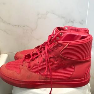 Red Suede High Top Balenciaga Sneakers 🔥